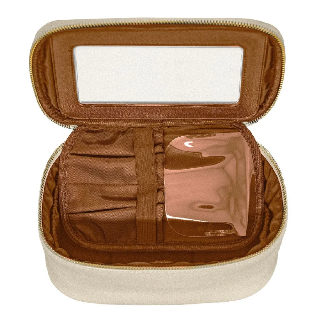 cosmetiquera napoli 23cm de pu beige espejo monteli 367195