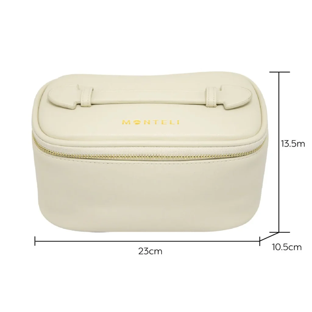 cosmetiquera napoli 23cm de pu beige espejo monteli 420919