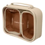 cosmetiqueras venecia juego de 3 de pu beige monteli 936513