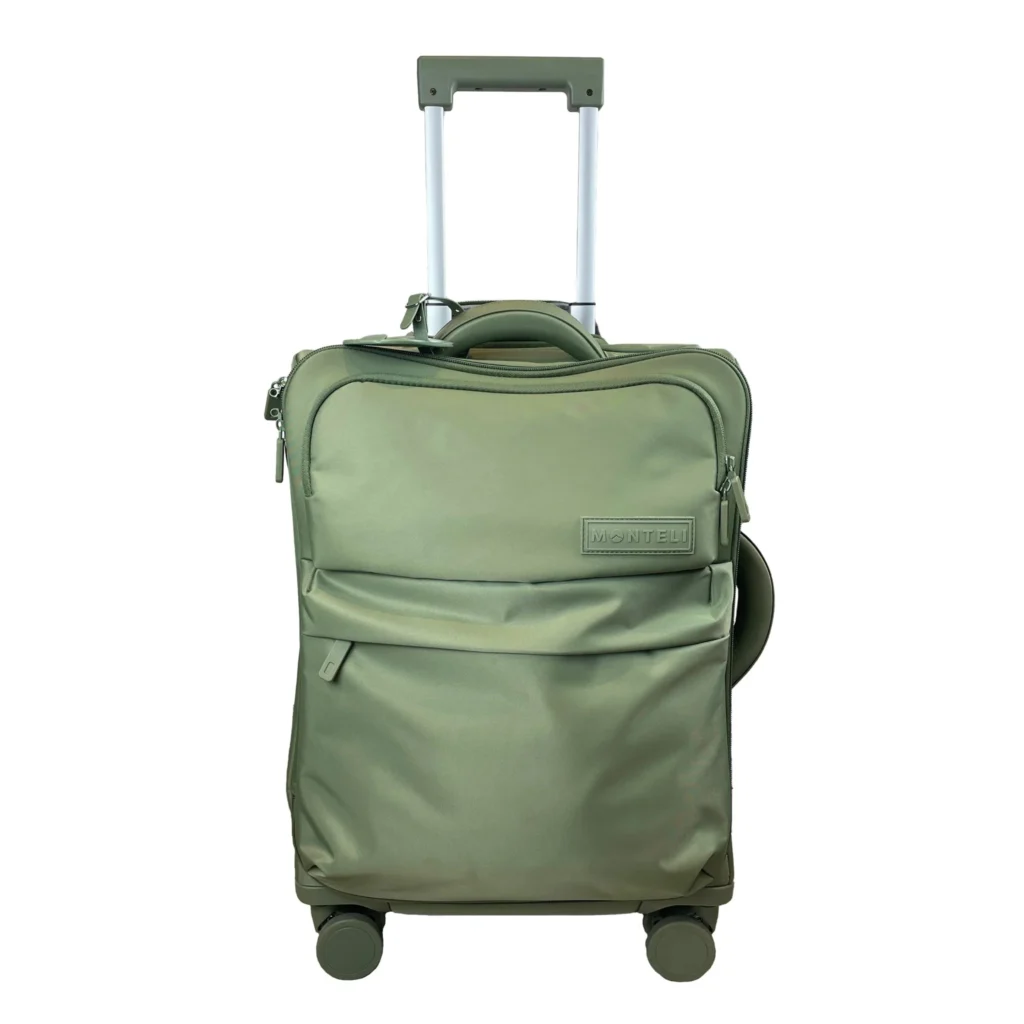 maleta de viaje impermeable de 20 candado tsa verde monteli 8850291
