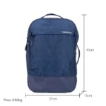 mochila de tela azul marino monteli 2039140